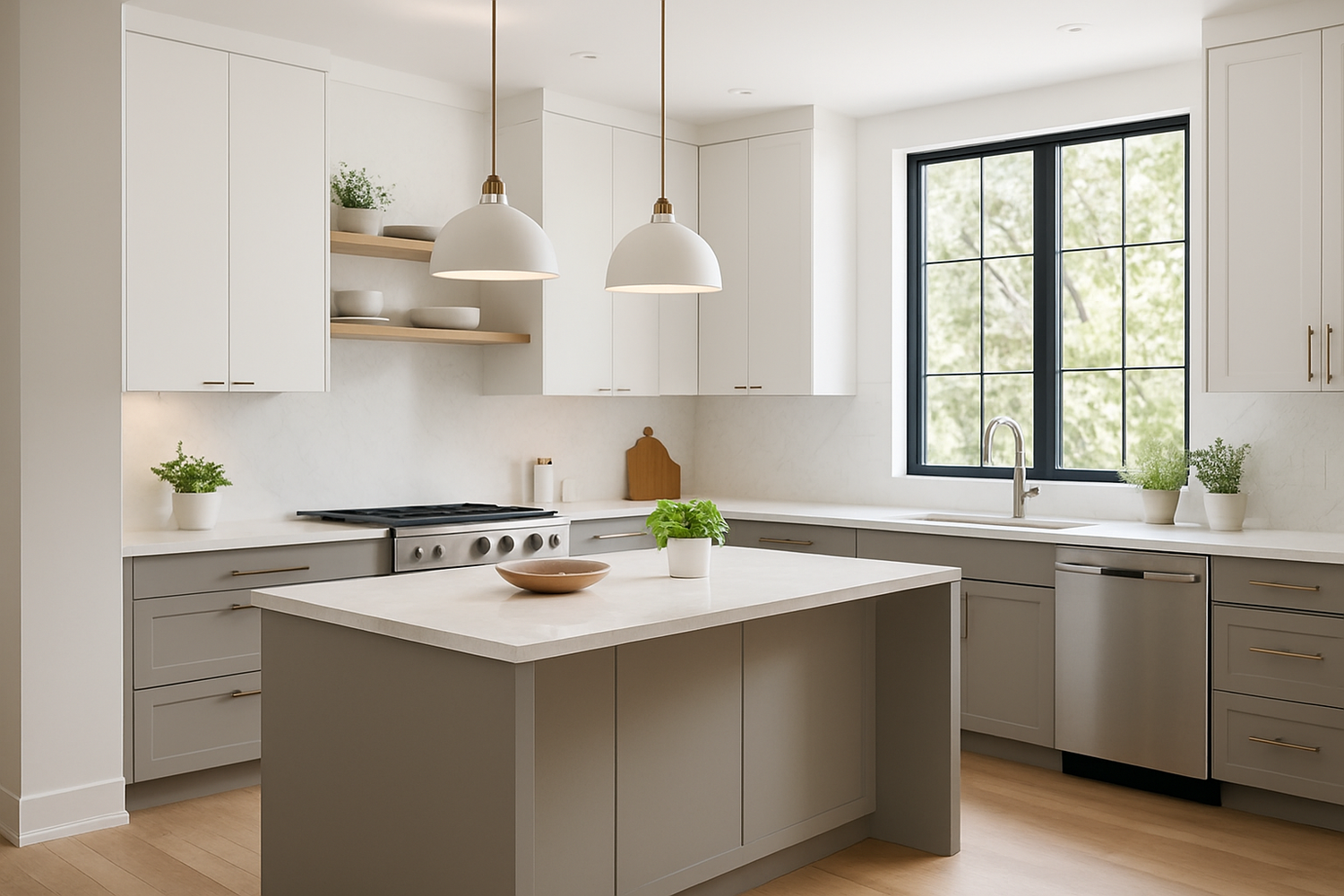 Modernized kitchen area that's aesthetically pleasing